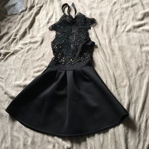 Black & Gold Cocktail Dress Size Medium